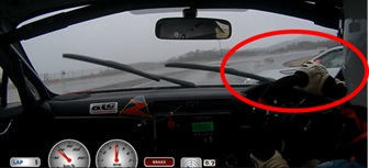 突然迫る前走車